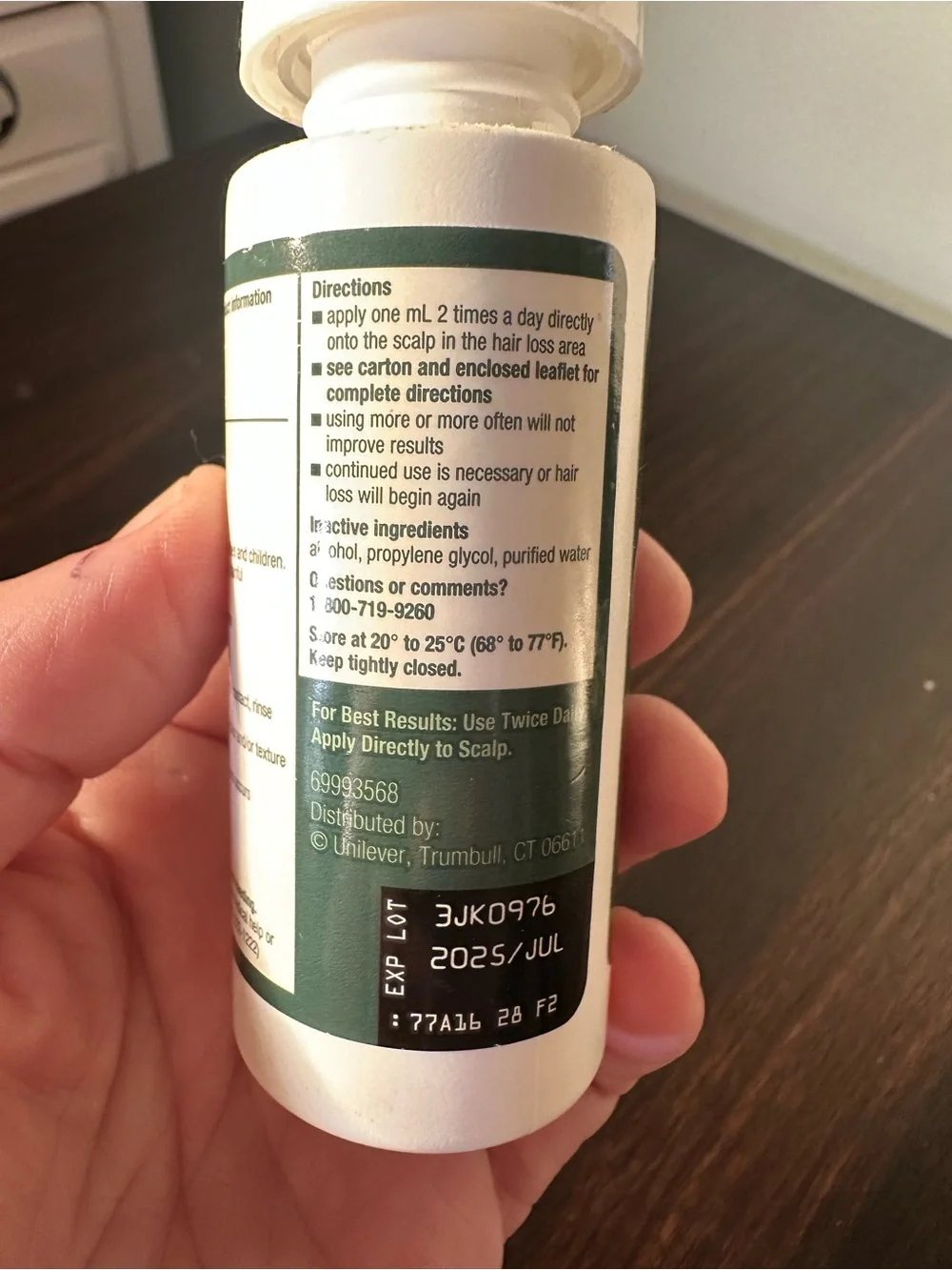 MINOXIDIL Shea Moisture Hair Regrowth Treatment Bottle -2 oz